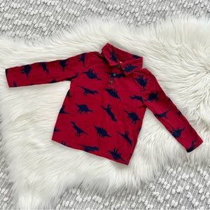 (💚4/$20) Dinosaur collared shirt